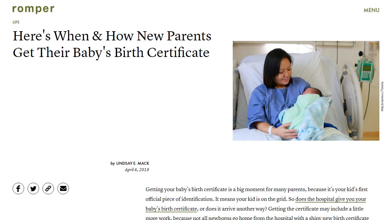 Does The Hospital Give You Your Baby's Birth Certificate ...